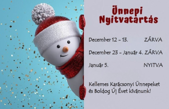 Ünnepi nyitvatartás 2025